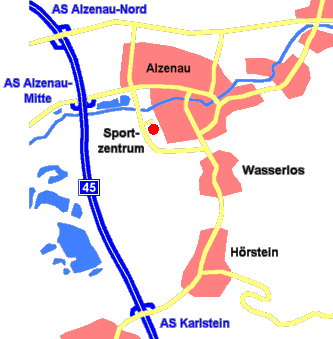 Lageplan Sportzentrum